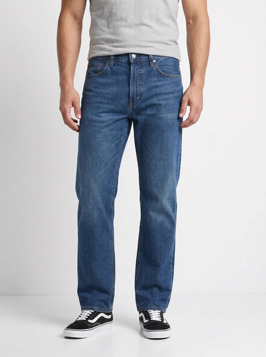 Compact Straight Jeans - Blauw